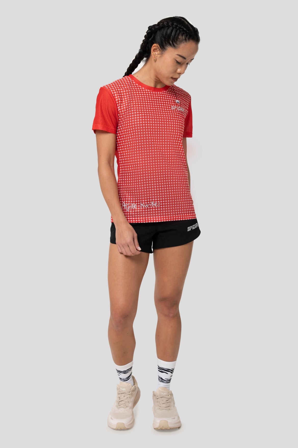 【Men】Hexagonal Breathable T-Shirt - Red Dragon