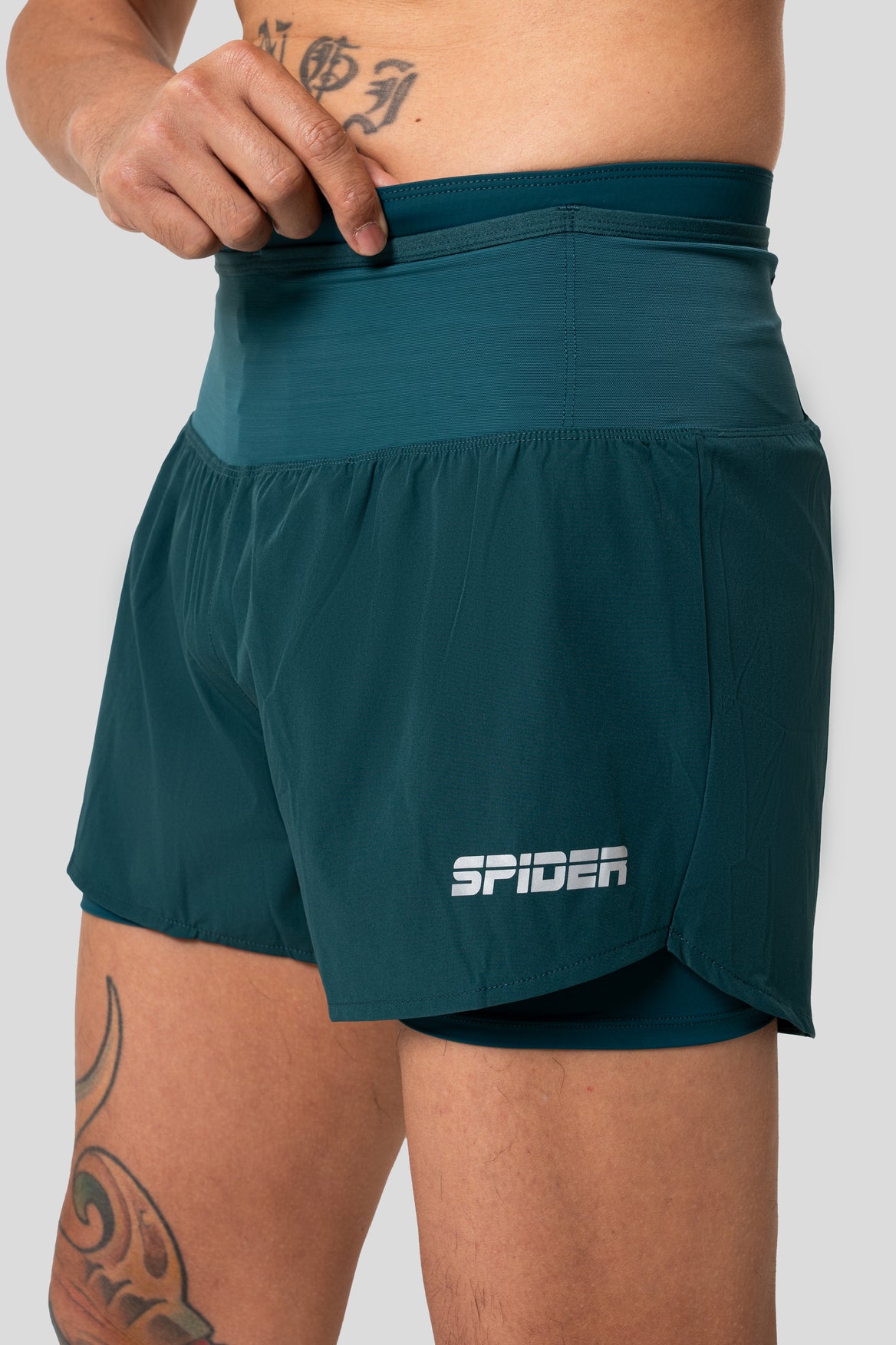 【Women】2 in 1 Multiple Functional Running Shorts (Noble Green)