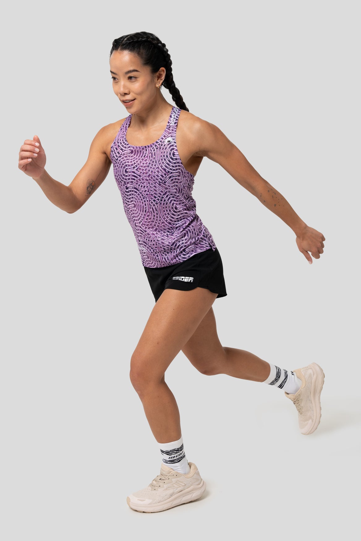 【Unisex】"Feel Nothing" - Seamless Singlet - Route Map Maze