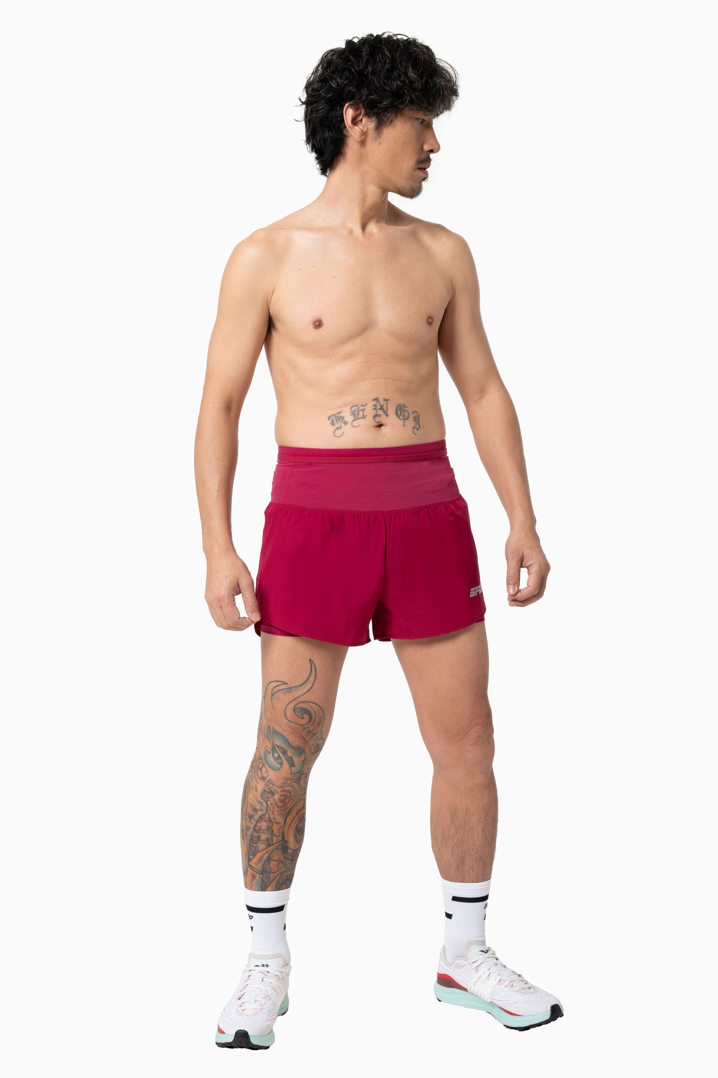 【男裝】2 in 1 Multiple Functional Running Shorts - 野莓