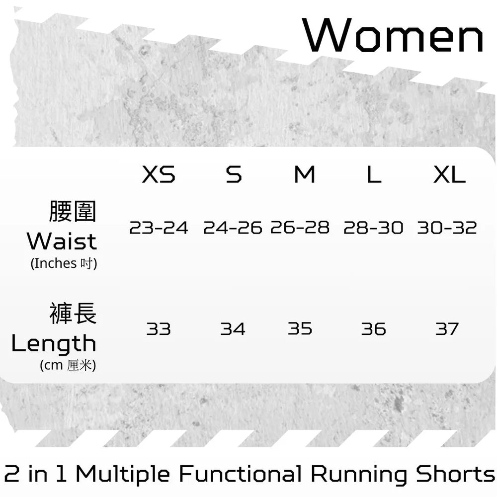 【女裝】2 in 1 Multiple Functional Running Shorts (夜明珠)