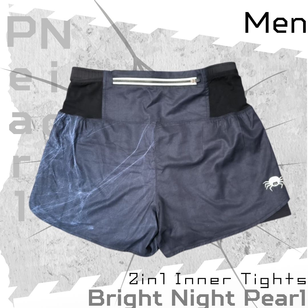 【男裝】2 in 1 Multiple Functional Running Shorts - 夜明珠 