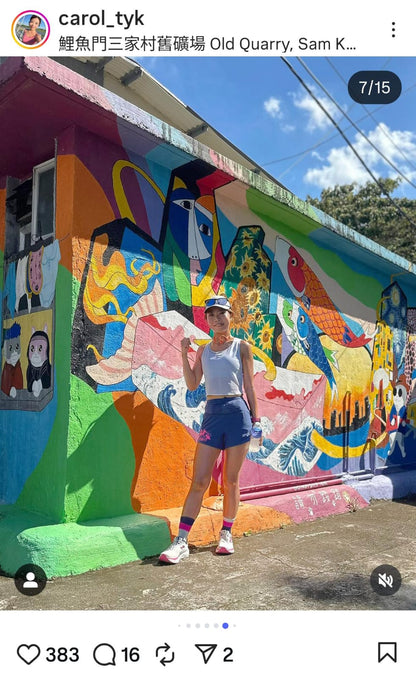 【男裝】2 in 1 Multiple Functional Running Shorts (石板藍)