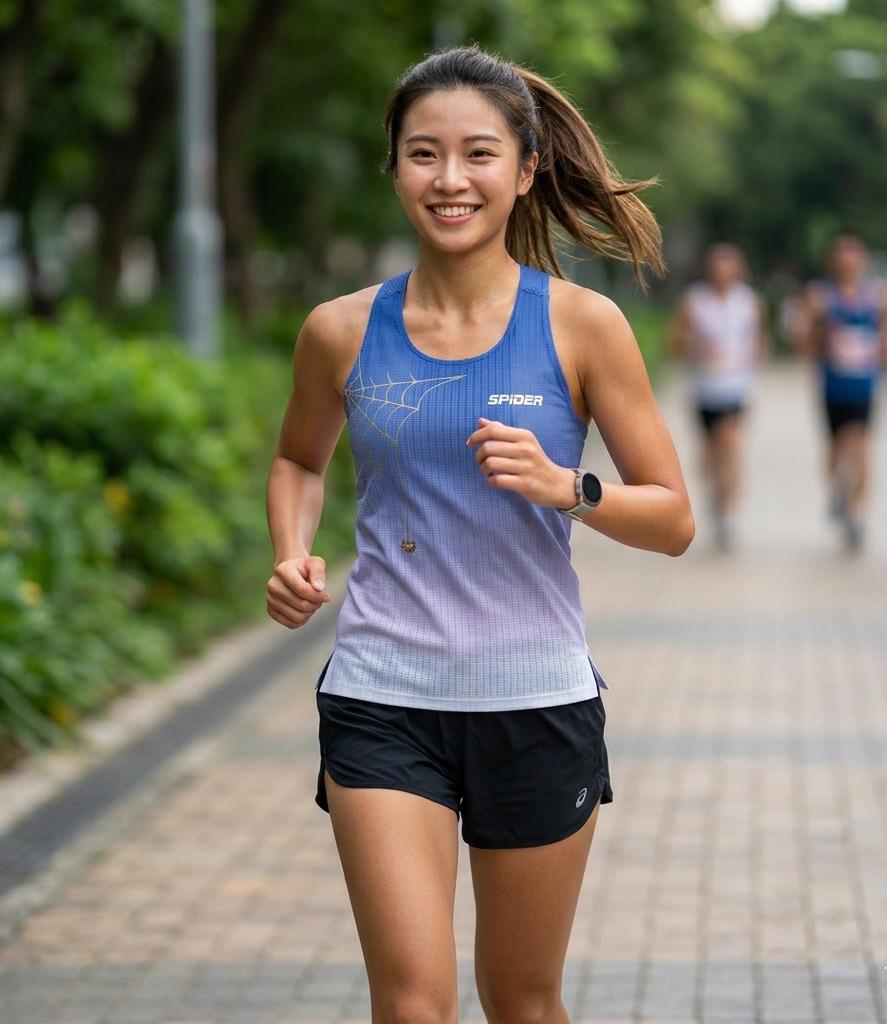 【Women】"Feel Nothing" - Seamless Singlet - Slate Blue